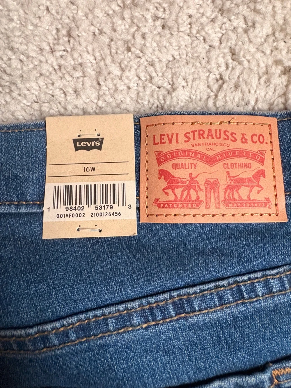 Levi's Women’s Medium Blue Denim Jean Shorts